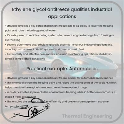 Ethylene Glycol: A Multifaceted Solvent and Antifreeze Agent in Industrial Applications