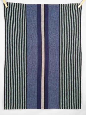 Signature Stripes Tea Towel in Aegean