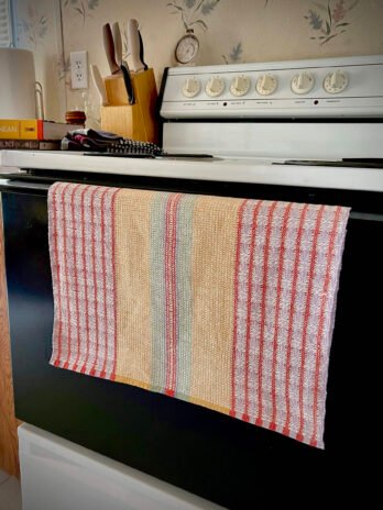 Signature Stripes Tea Towel in Easter