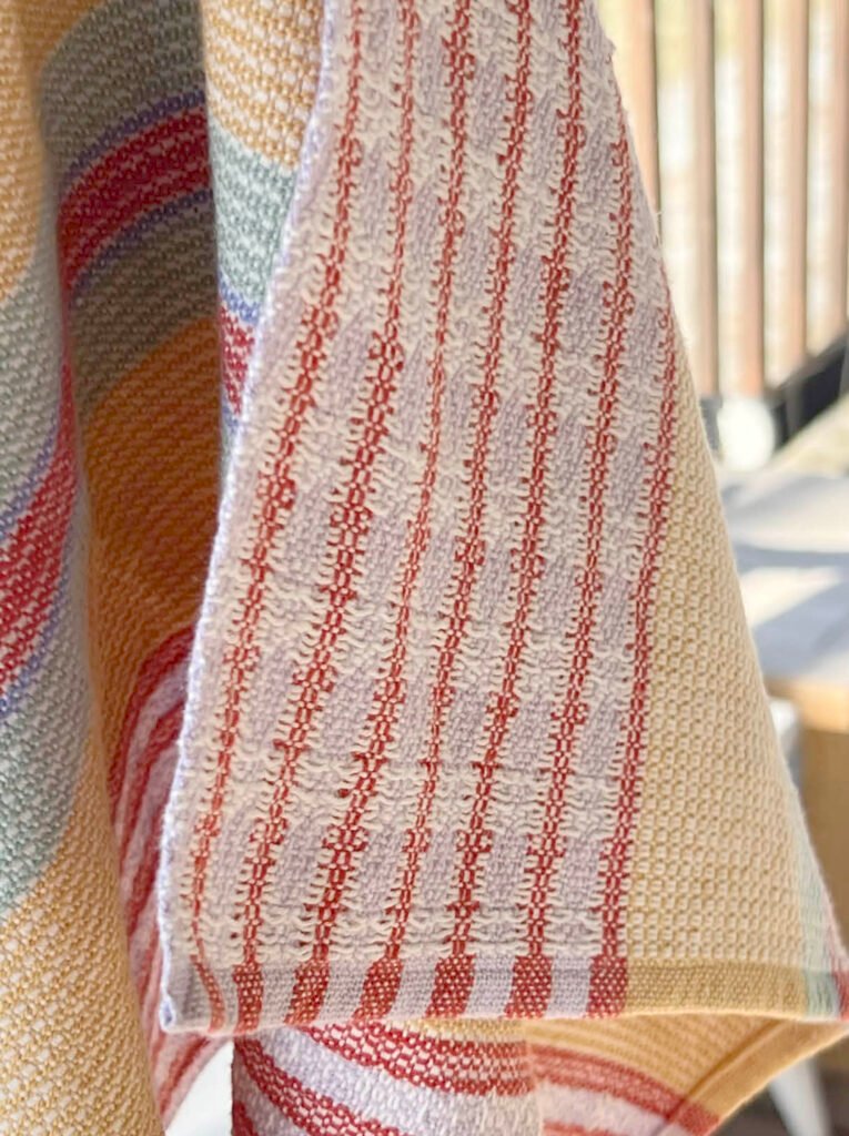 Signature Stripes Tea Towel in Easter