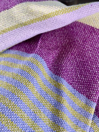 Signature Stripes Tea Towel in Lilac
