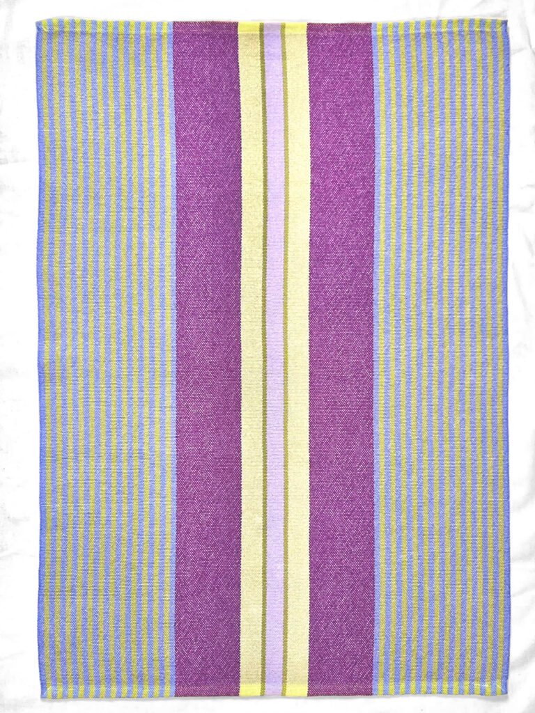 Signature Stripes Tea Towel in Lilac