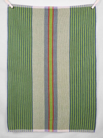 Signature Stripes Tea Towel in Pistachio