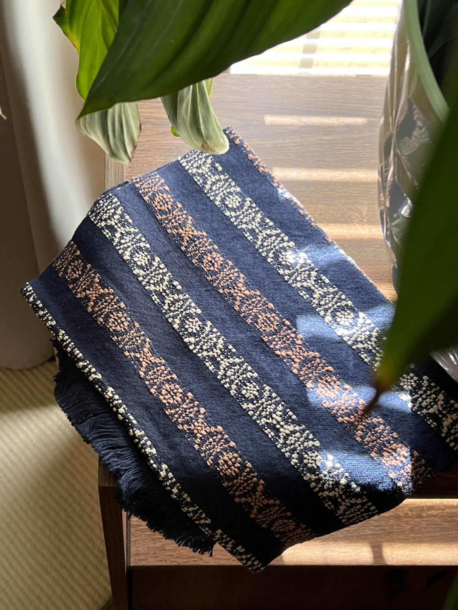 Boho Navy Table Runner V.2