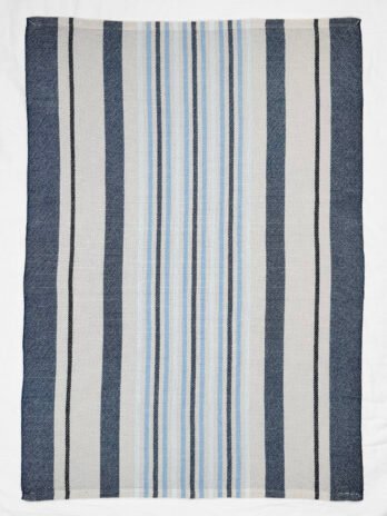 Handwoven Cotton Tea Towel in Summer Showers