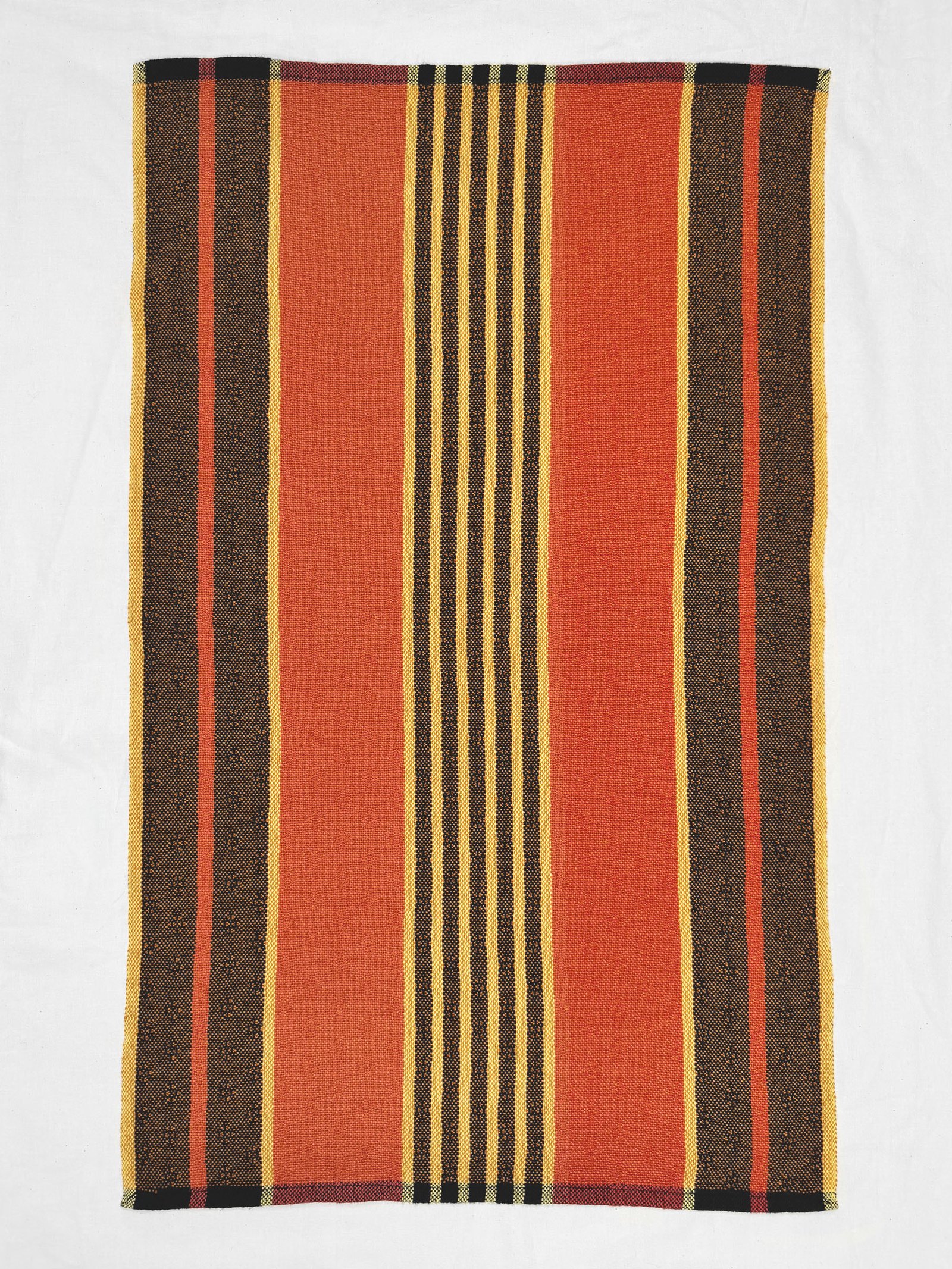 halloween striped tea towels laying flat